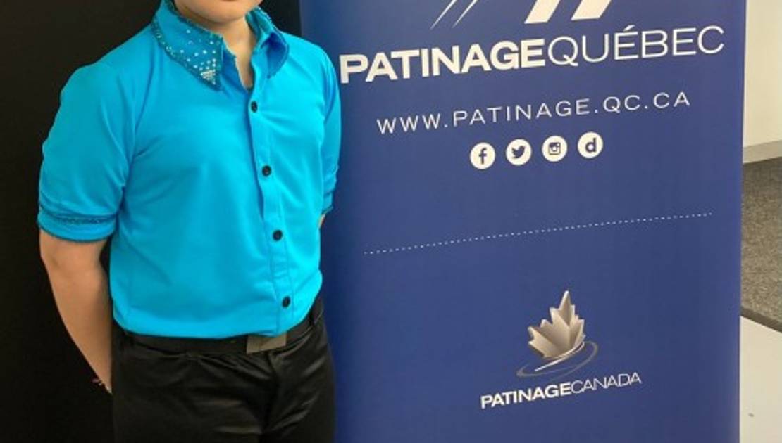 Justin Charrois représente Saint-Jean-Port-Joli à la Section Québec de Patinage Canada Photo de courtoisie.