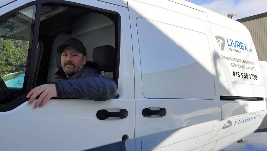 Nouveau service de livraison dès juin dans Montmagny et L'Islet M. Francis G. Chouinard, propriétaire de Livrex. (Crédit photo: SDÉ)