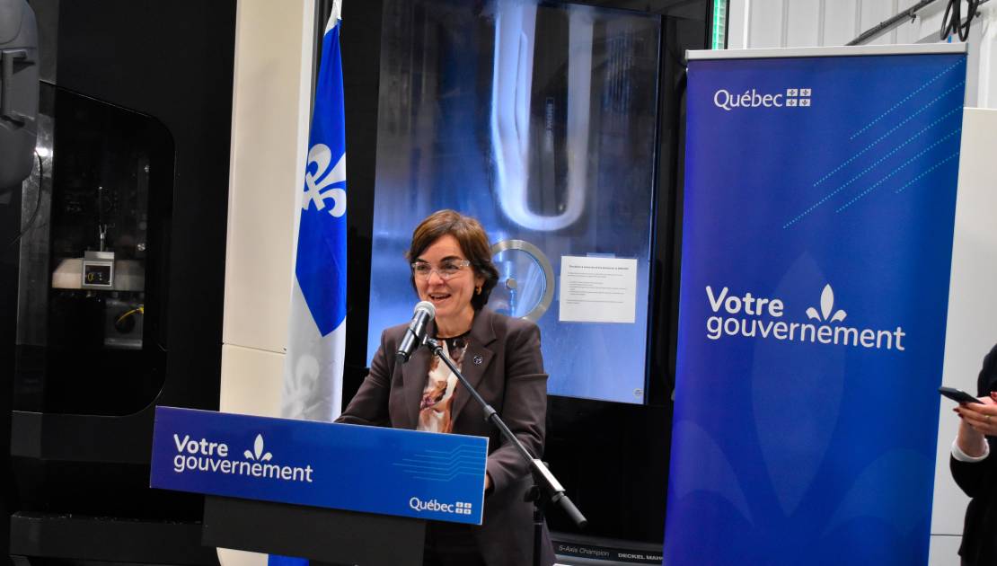 Québec prête 2,16 M$ à Paber Aluminium La ministre Christine Fréchette.
