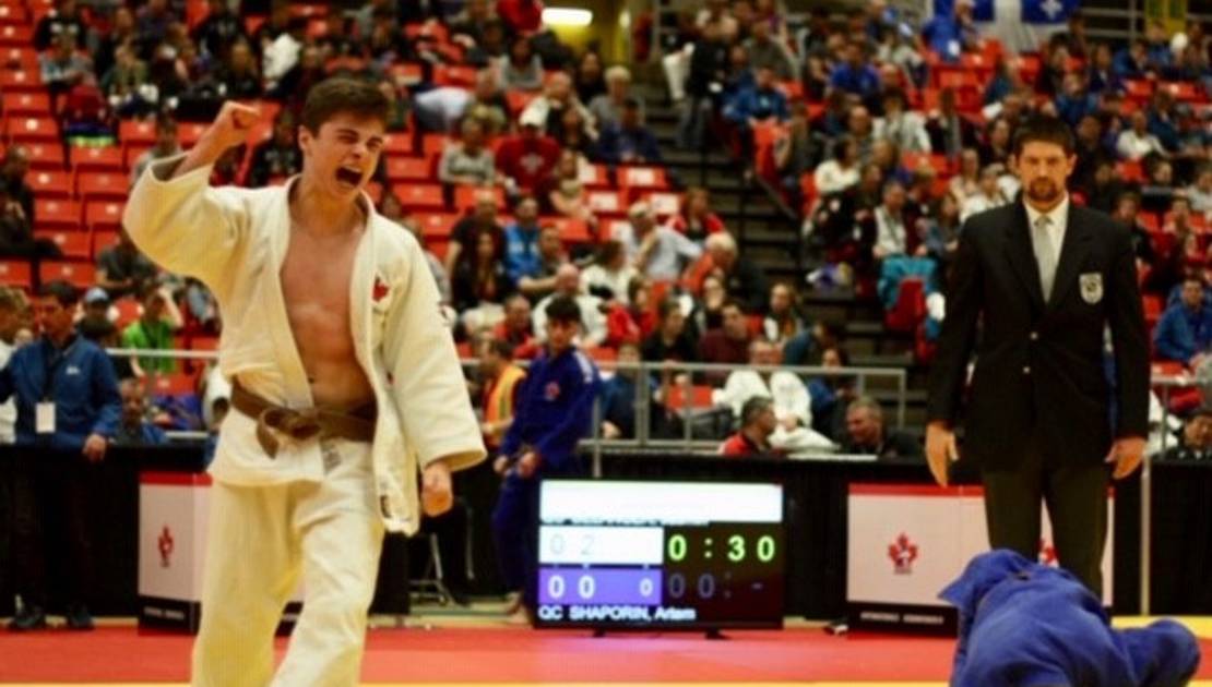 Jasmin Bélanger, champion canadien de judo Jasmin Bélanger en action.