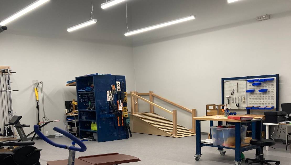 Nouveau départ pour la clinique Physio Ergo Plus Un local de la bâtisse. (Crédit photo: Cécile Lesaffre)