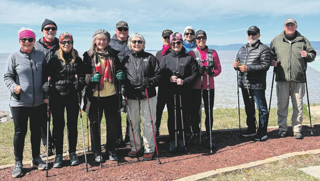 Investissements en loisir et en sport : Ouverture de l’appel de projets de l’URLS de la Chaudière-Appalaches Le club de marche au Domaine de Gaspé. Photo de courtoisie.