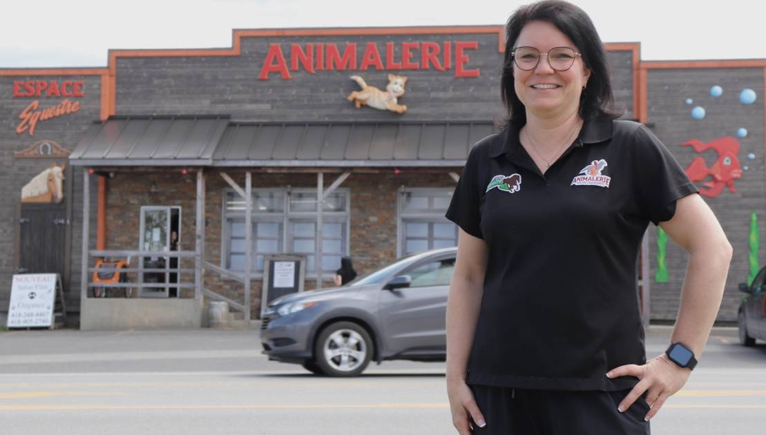 Animalerie Montmagny en nomination pour la qualité de son service Louise Thibault. (Photo d’archives)