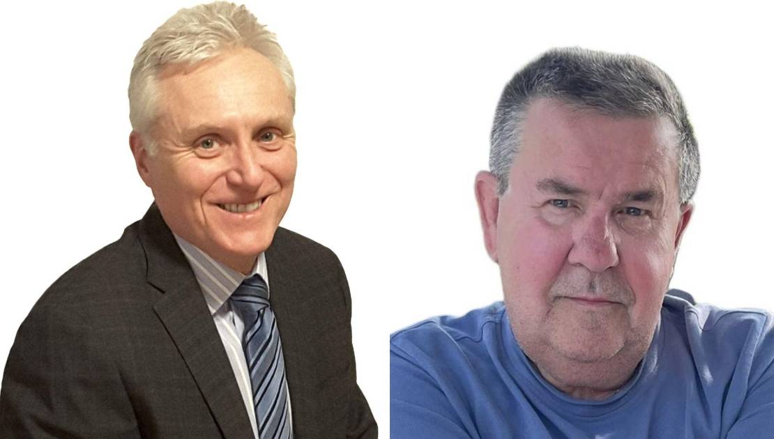 Course à la mairie de Berthier-sur-Mer : les candidats présentent leur plan Martin Gaudreau et Raymond Langevin.