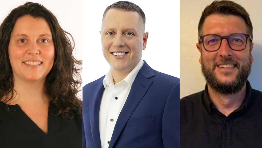 Trois nouveaux gestionnaires au Cégep de La Pocatière Mme Audrey Gamache, M. Frédéric Busseau et M. Yannick Beauvais. (photos de courtoisie)