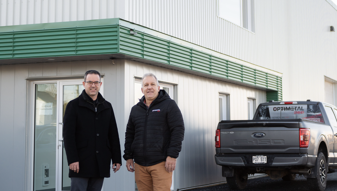 Optimétal 360 divise ses opérations Steve Fortier et Dominique Lizotte. (Photo d’archives)