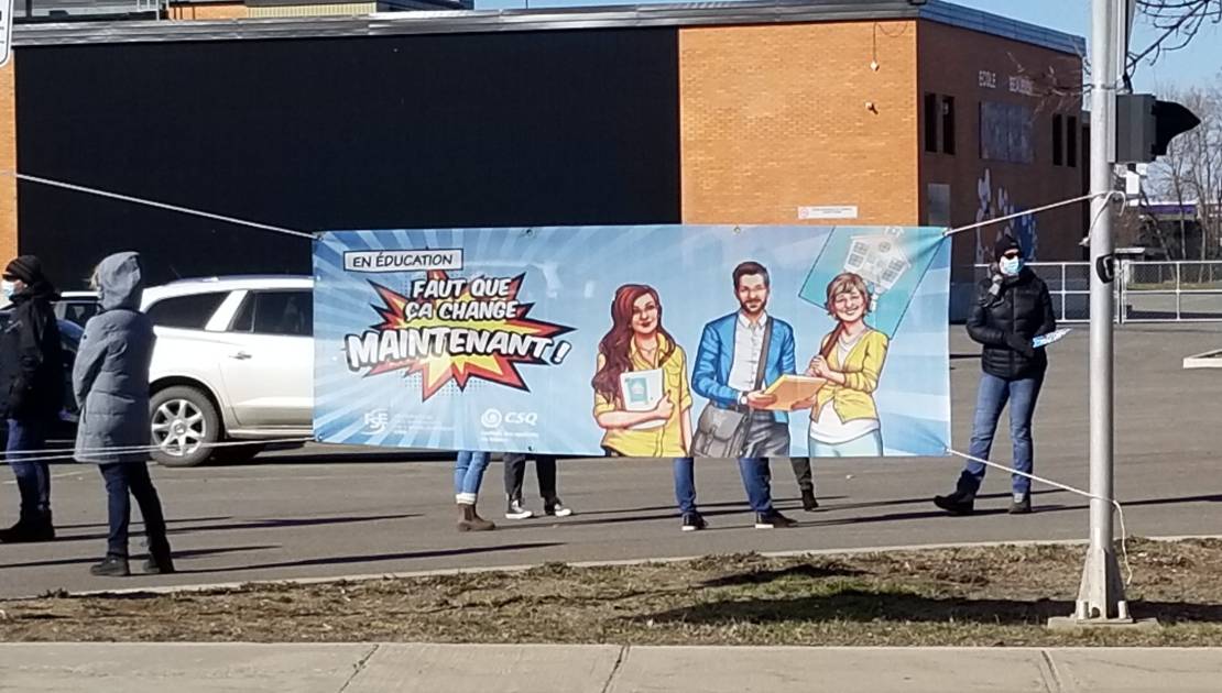 Délestage dans le milieu scolaire La prochaine journée de grève aura lieu le 27 avril prochain.