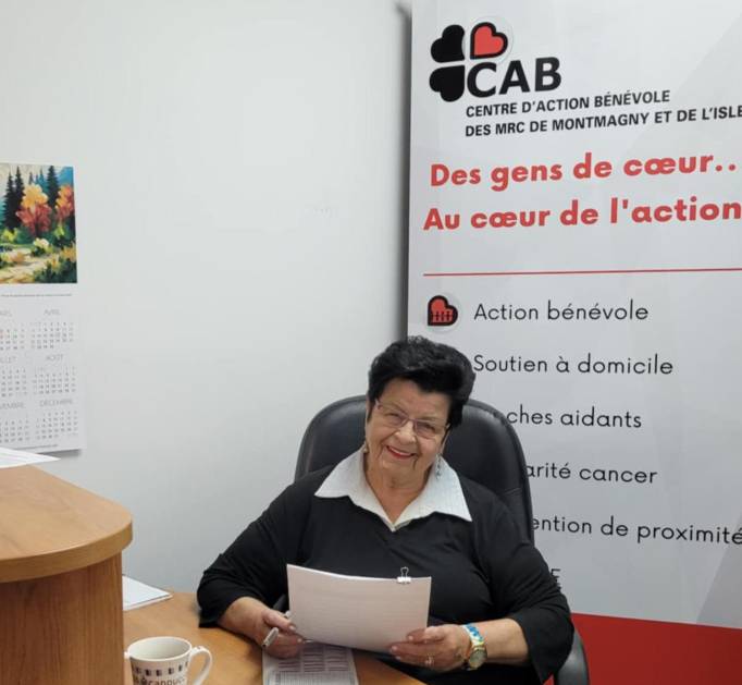 Les bénévoles aussi ont besoin de relève Judy Gareau qui est bénévole au CAB depuis plus de 20 ans. (Photo de courtoisie)