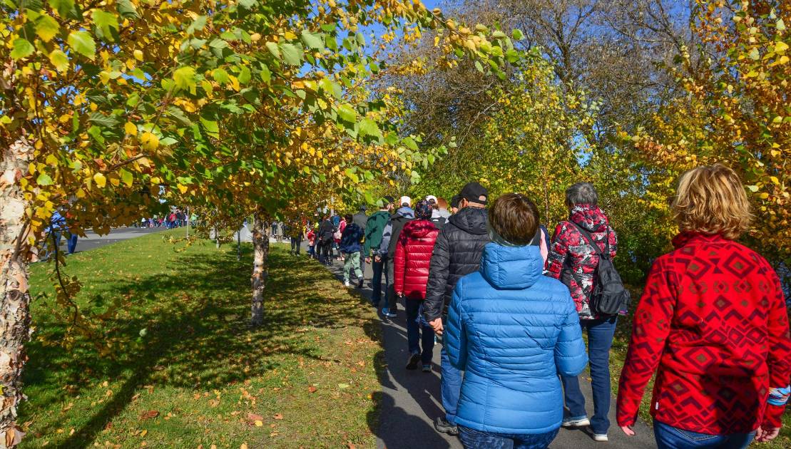 L’édition 2024 de la Grande marche de Montmagny. Crédit photo : Ville de Montmagny.