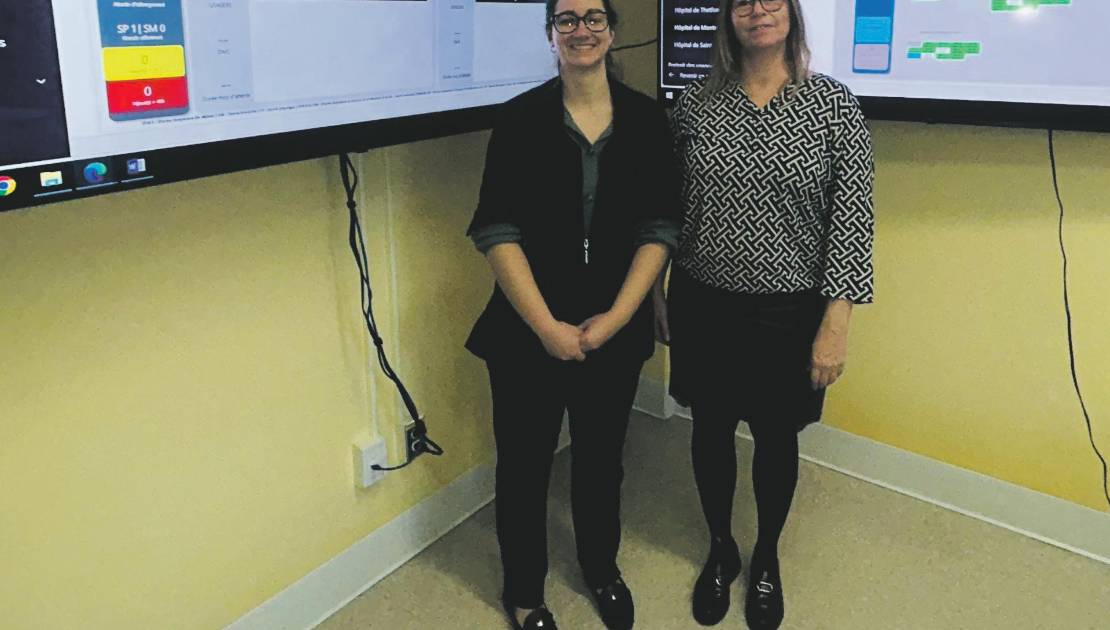 Amélie Houde, coordonnatrice d’activité par intérim et Christine Laprise, Directrice