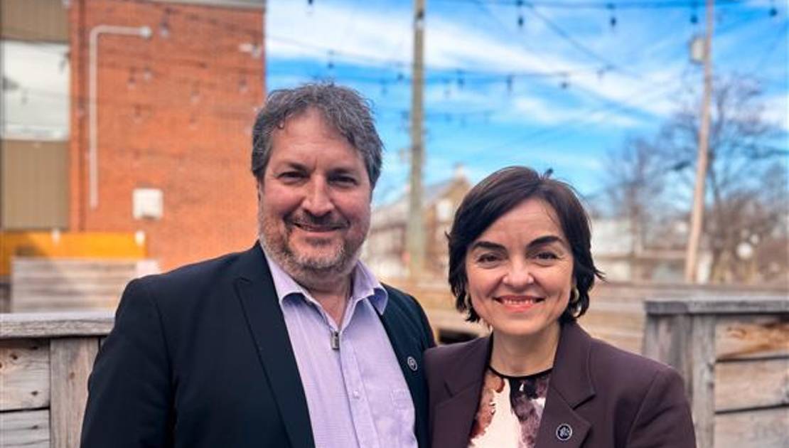 Mathieu Rivest et Christine Fréchette. Photo de courtoisie.