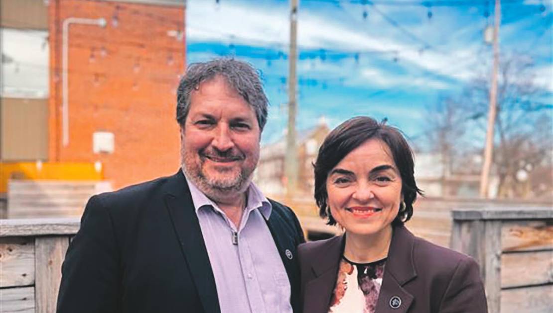 Mathieu Rivest et Christine Fréchette. Photo de courtoisie.
