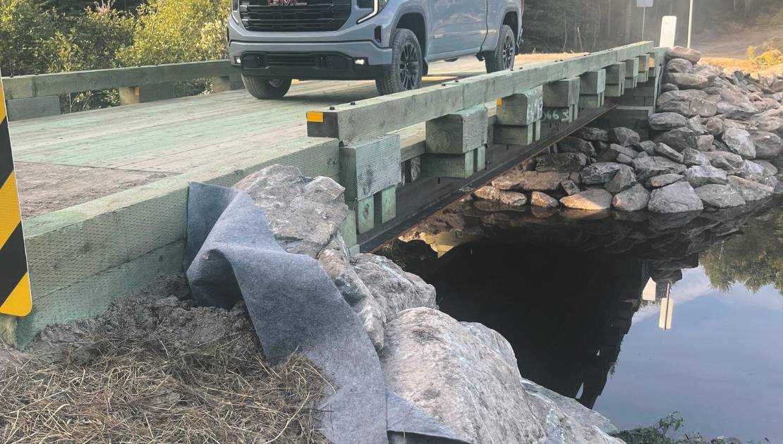 Le nouveau pont sur la #551 d’une valeur de 240 000 $.