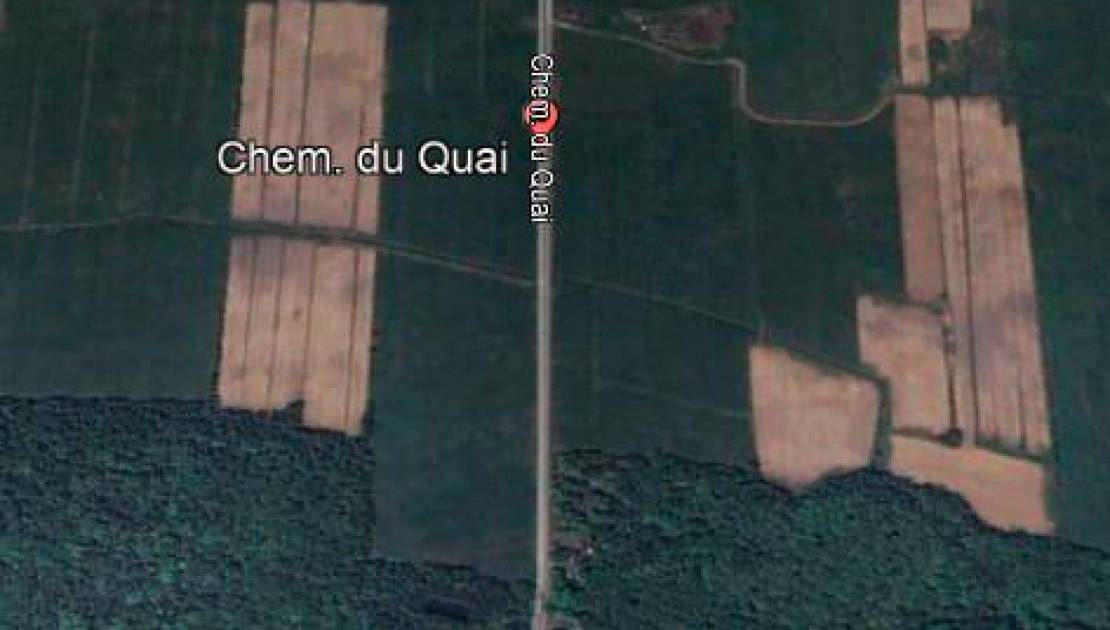 Le chemin du Quai. Crédit photo : Google Earth