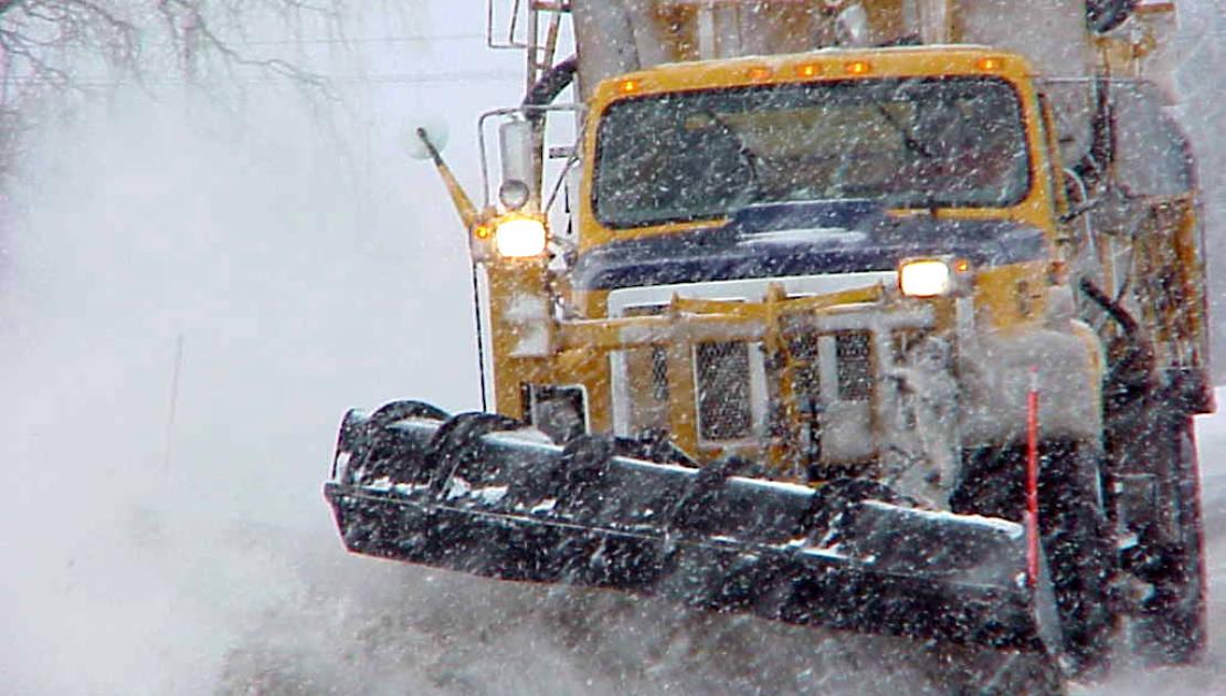 Opération déneigement à Montmagny le 02 janvier