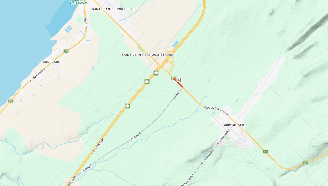 Capture d’écran Québec 511