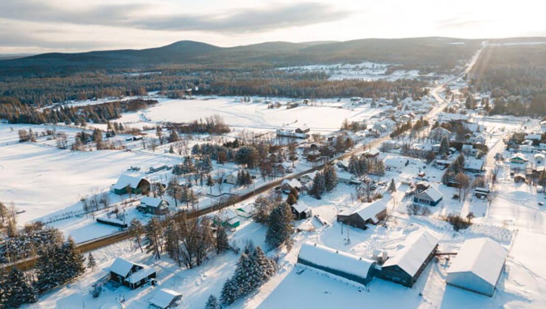 Survol de Sainte-Lucie. (Crédit: MRC de Montmagny)