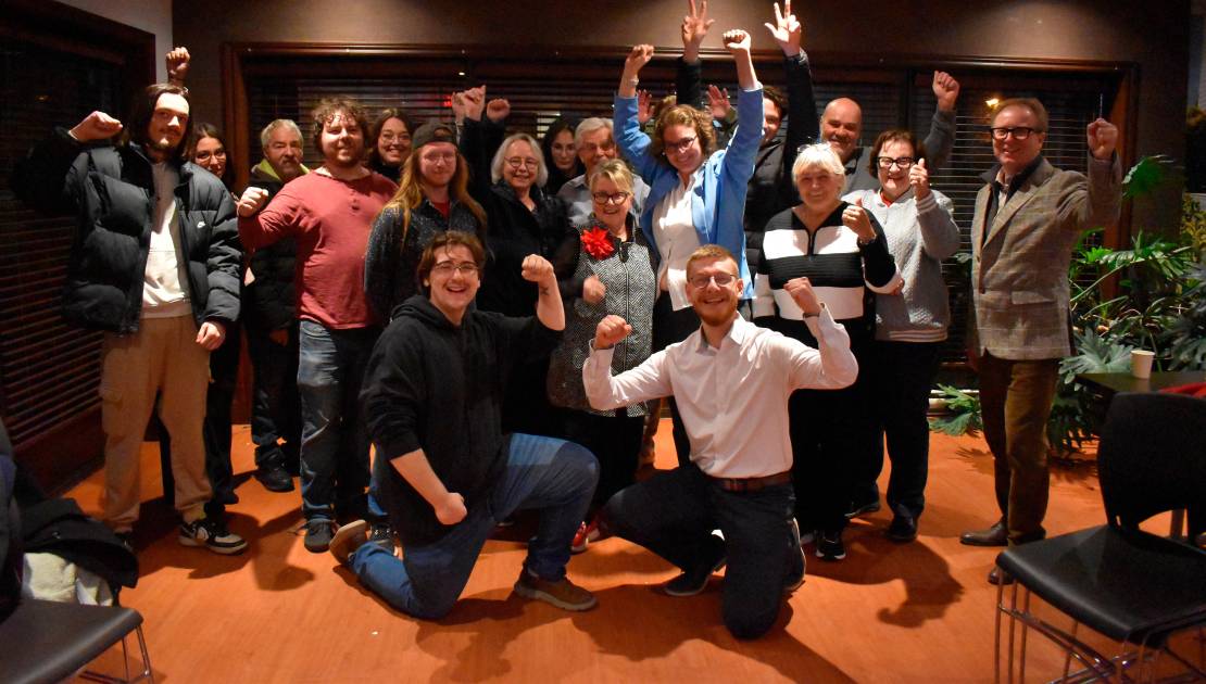 Au rassemblement de Gabrielle Brisebois. (Photo: Katy Desjardins)