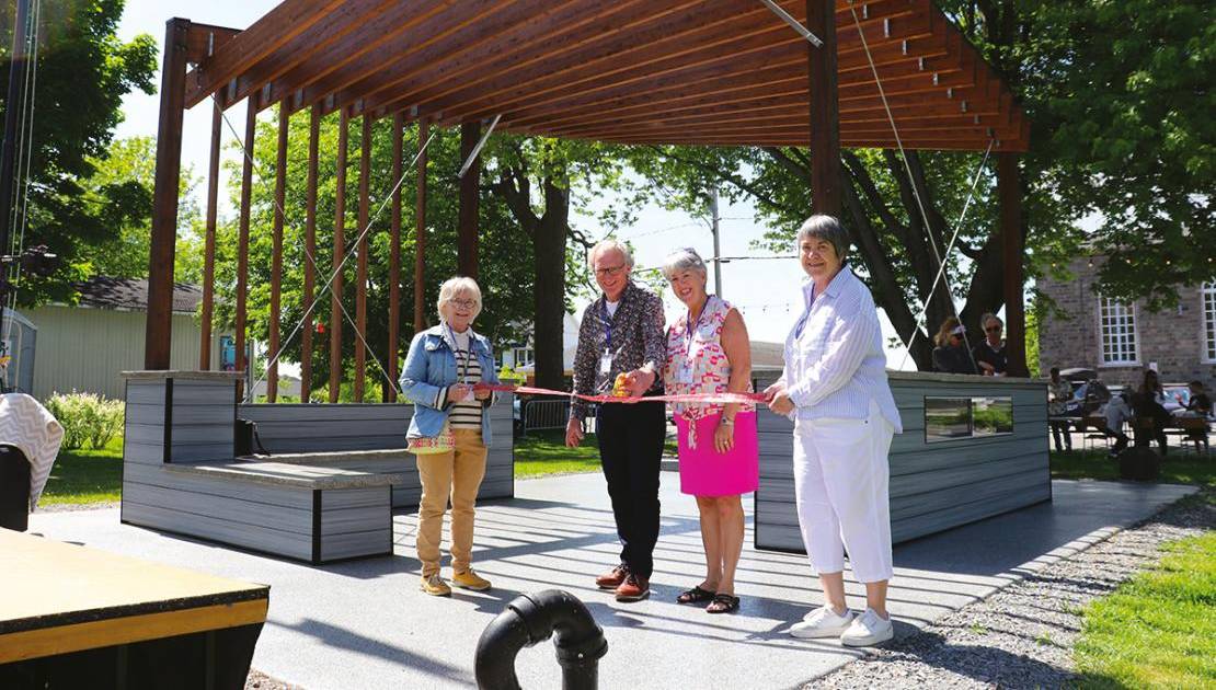 Inauguration du pavillon.