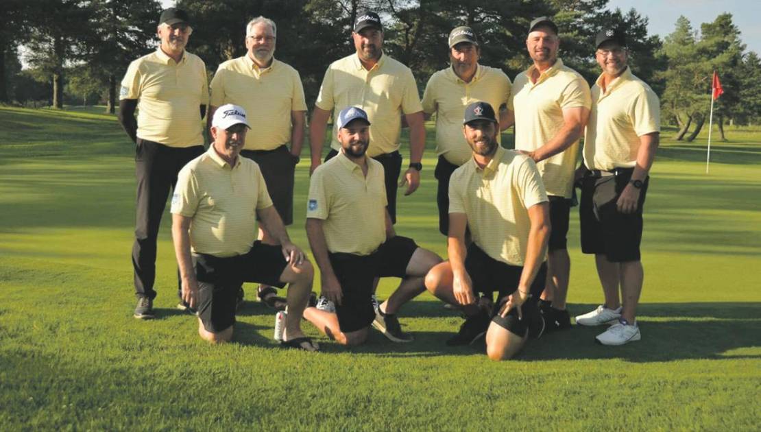 L’équipe magnymontoise pour l’Interclub masculin. Crédit photo : François Gaudreau.
