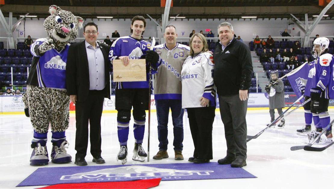 Dan Chrétien jouait son 150e match en carrière. (Photo de courtoisie)