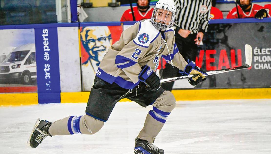 Le défenseur Tristan Dassylva a enfilé l’aiguille dans la défaite des siens. Crédit photo : Yannick David.