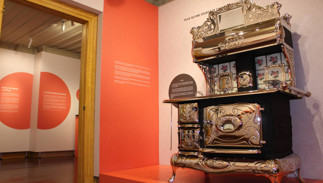 Le poêle Royal, l’une des pièces maîtresses de l’exposition.