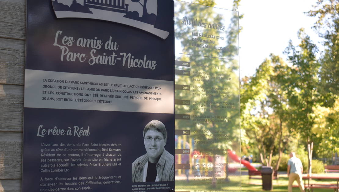 Un hommage aux Amis du parc Saint-Nicolas