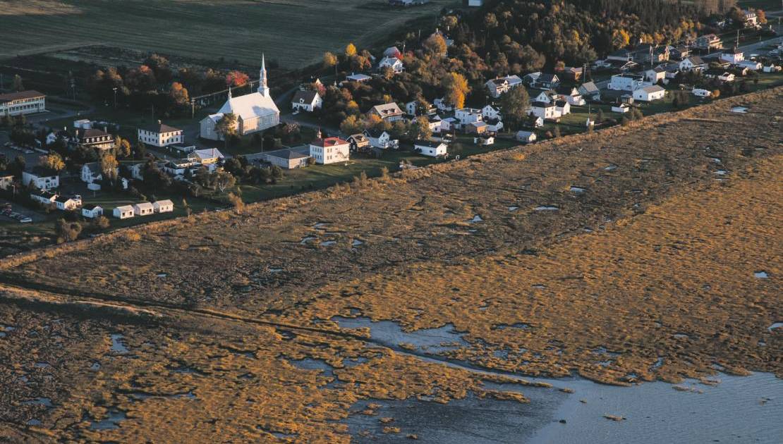 Une vue d’ensemble de la MRC du Kamouraska. (Crédit photo: Nicolas Gagnon).