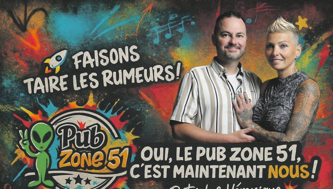 Le nouveau logo ainsi que les nouveaux propriétaires. (Photo de courtoisie)