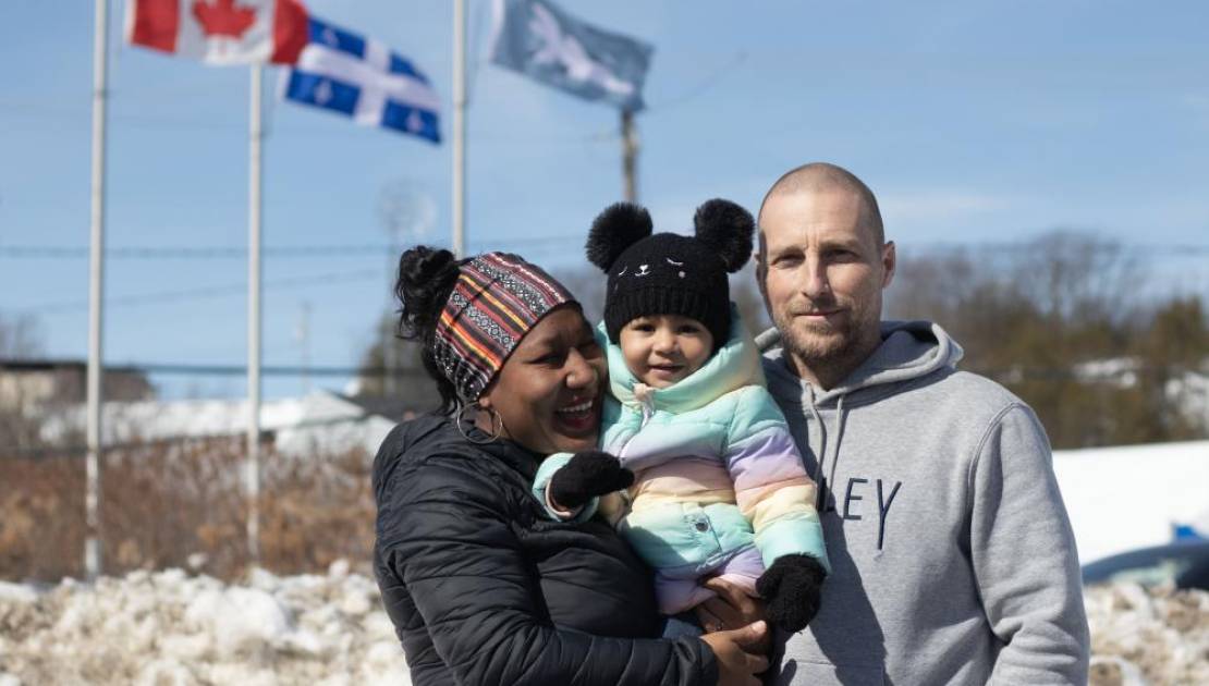 Dina Randriamanana, Kintana Denault et Daniel Denault.