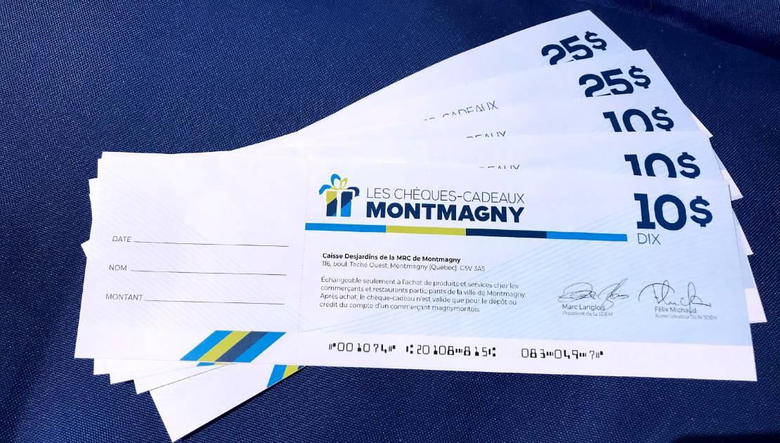 La SDÉ lance les nouveaux chèques-cadeaux Montmagny