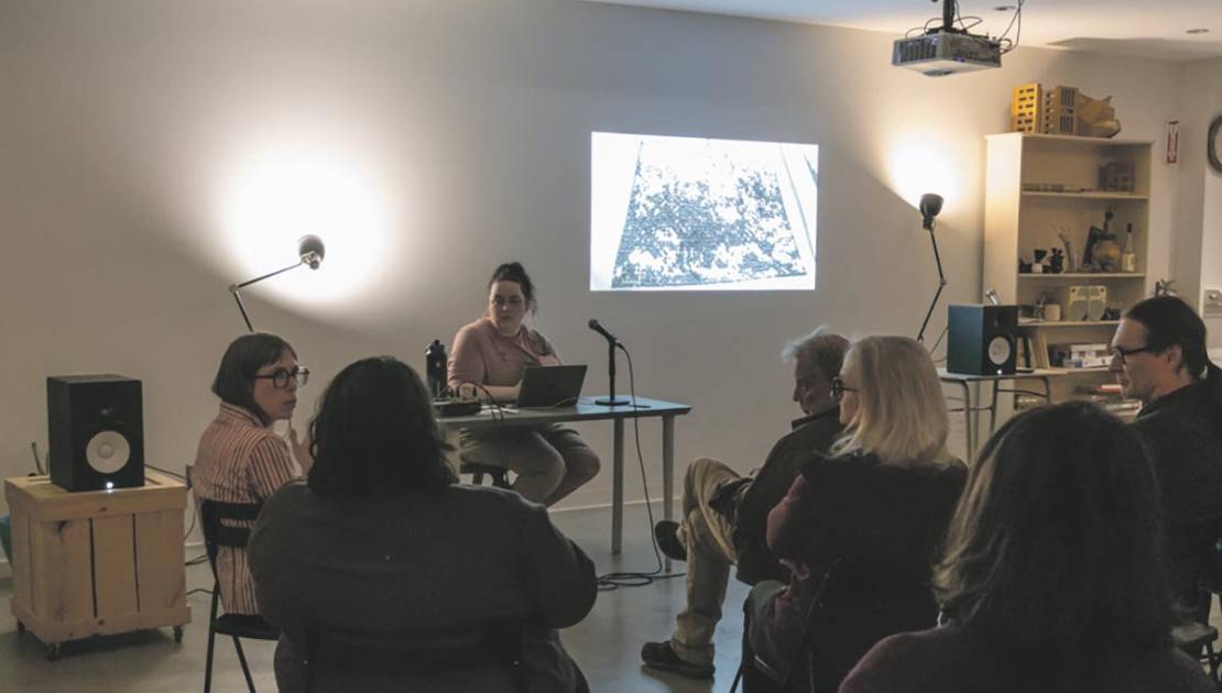 Présentation publique à l’hiver 2025. (Crédit : Jean-Pierre Pelletier)