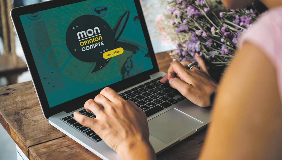 La plateforme « Mon opinion compte ». Photo de courtoisie.