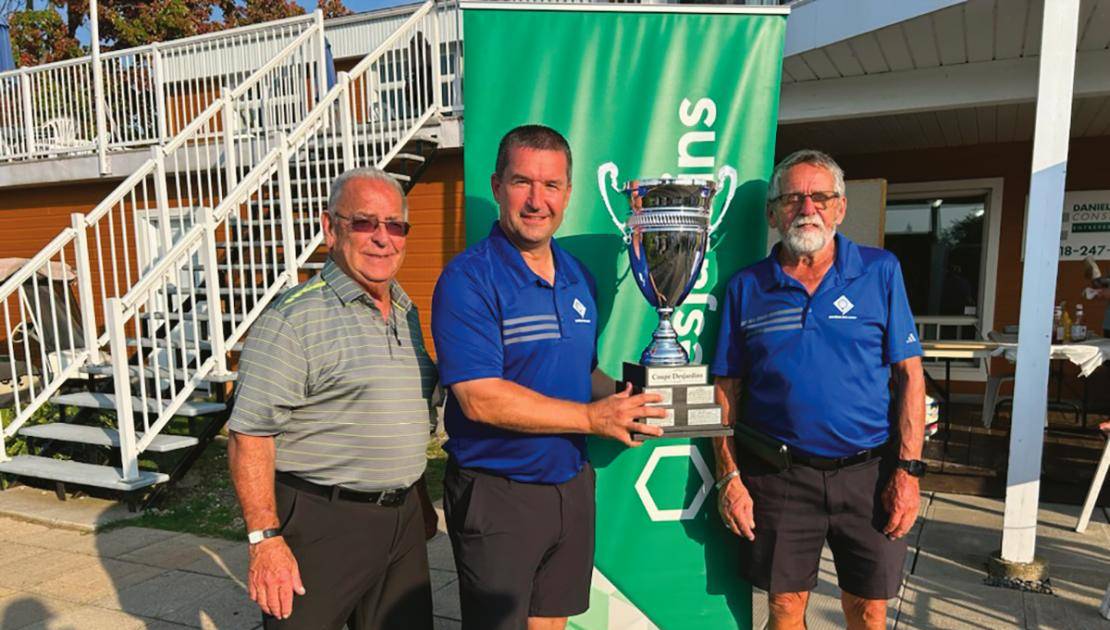 Michel Robin, Rino Leblanc et Gaston Lemieux. Photo de courtoisie.