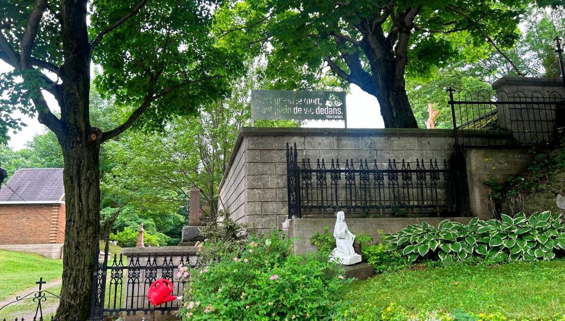 L’’entrée du Cimetière de Saint-Pierre-du-Sud.