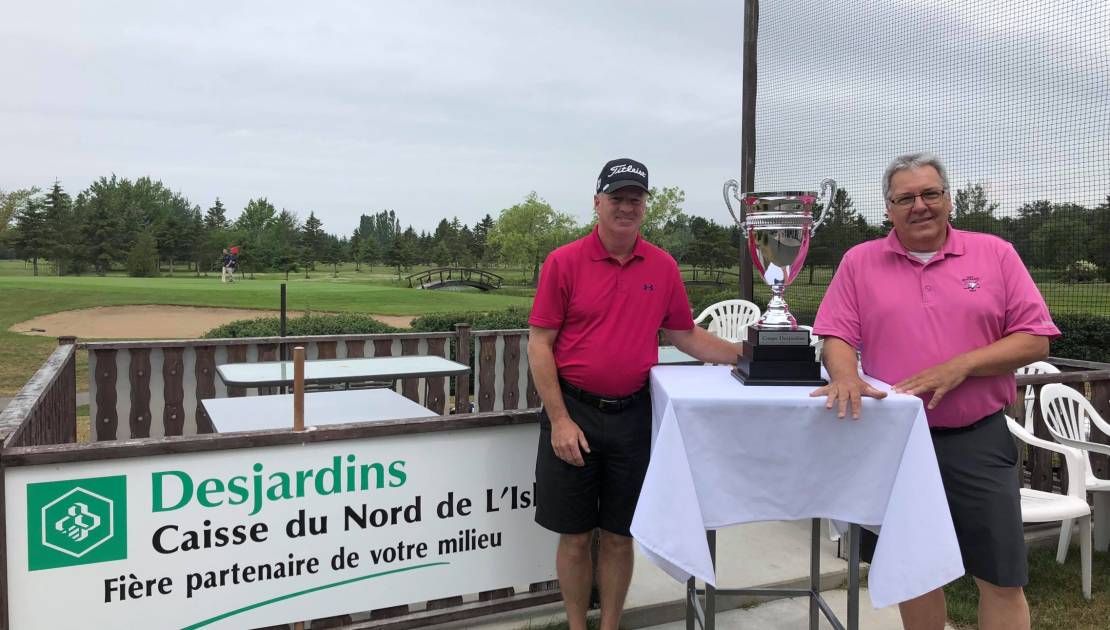 Guy Bernier et Marc Lavallée du club de golf de Montmagny.
