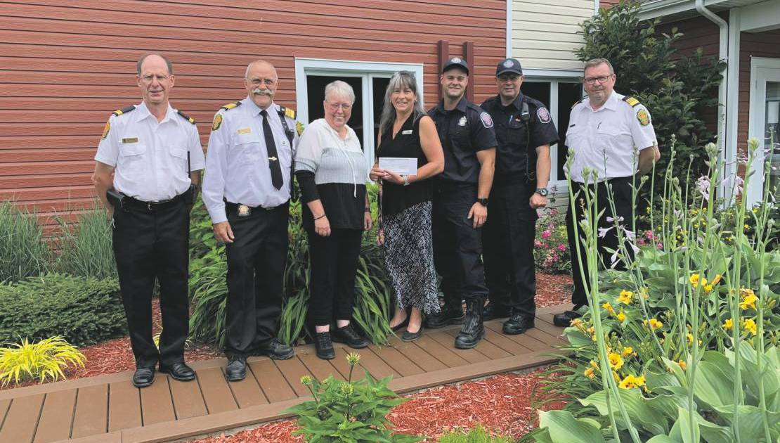 Don du Club social des pompiers. (Photo de courtoisie)