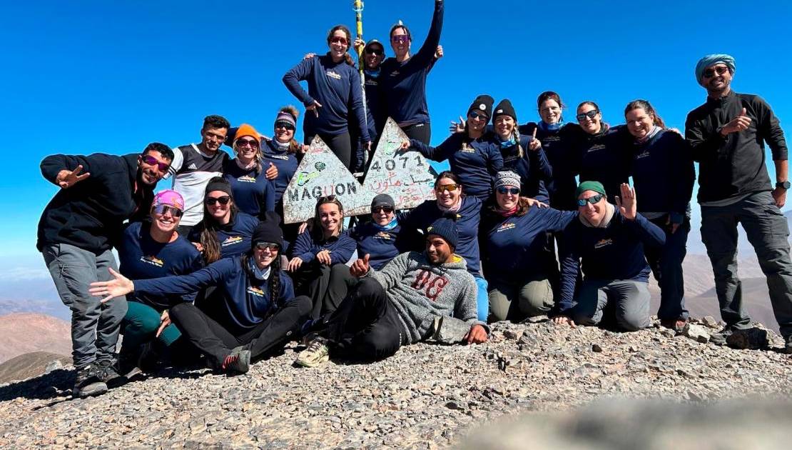 Le groupe lors de la réussite de l’ascension. (Photo de courtoisie)