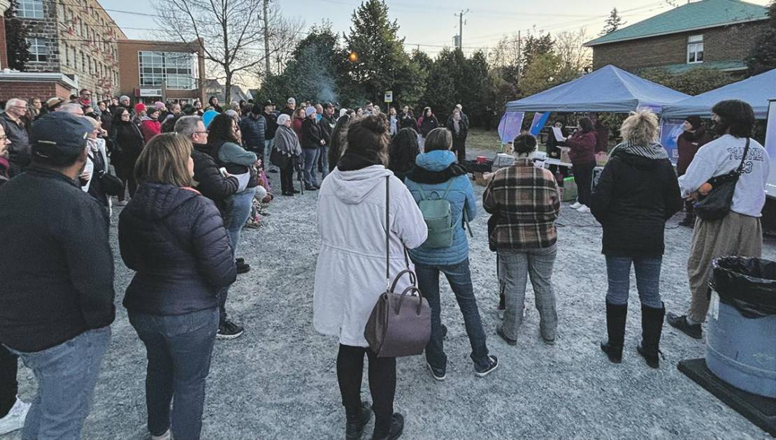 Lors de la Nuit des sans-abris à Montmagny. (Photo: Katy Desjardins)
