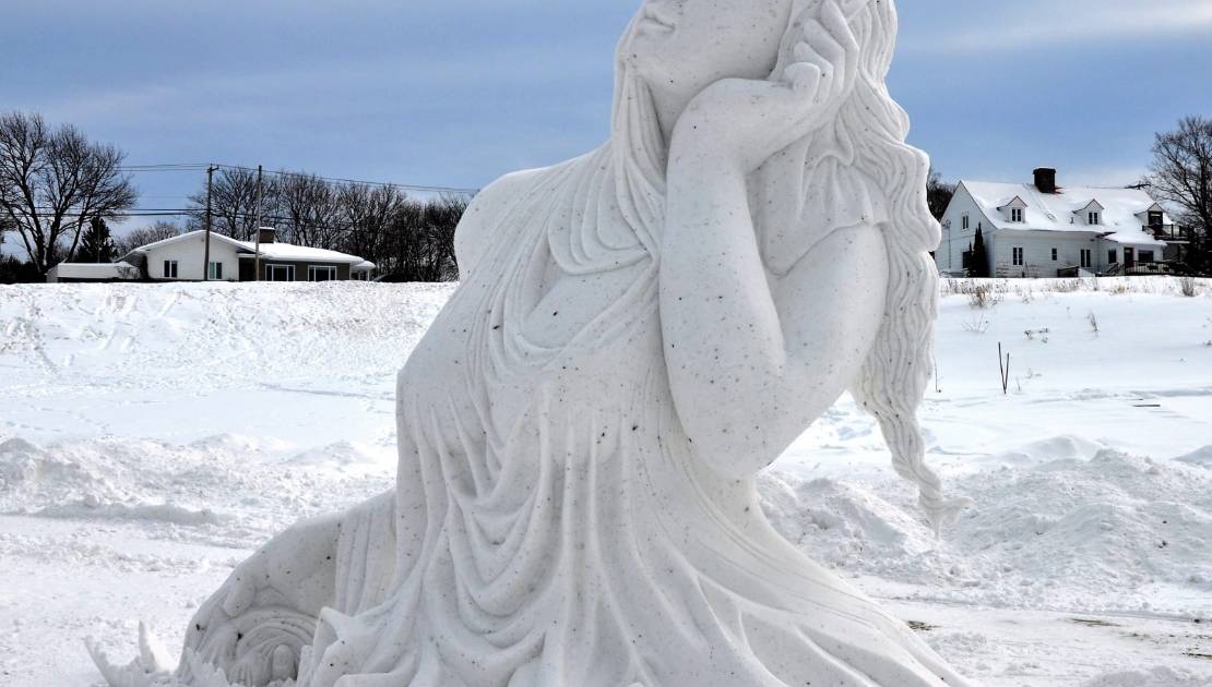Une sculpture du volet international réalisée dans les dernières années.