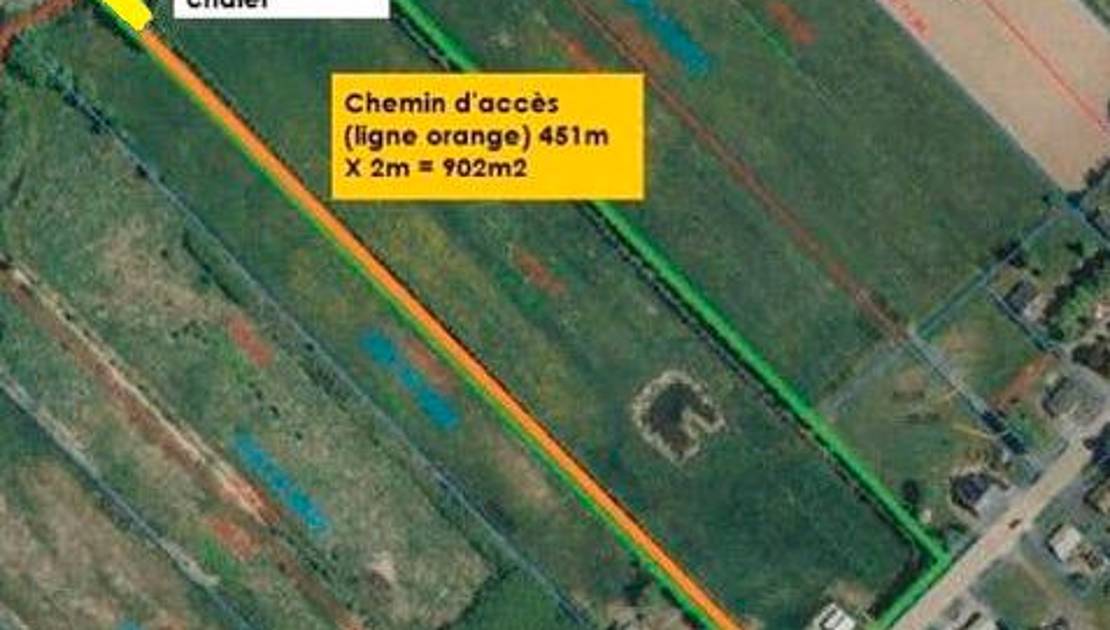 L’emplacement du nouvel écochalet. Photo du dossier de la CPTAQ.