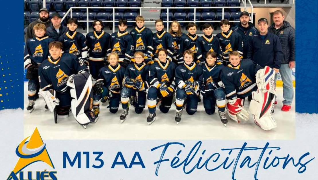 Les pee-wee AA remportent le Challenge de Victoriaville