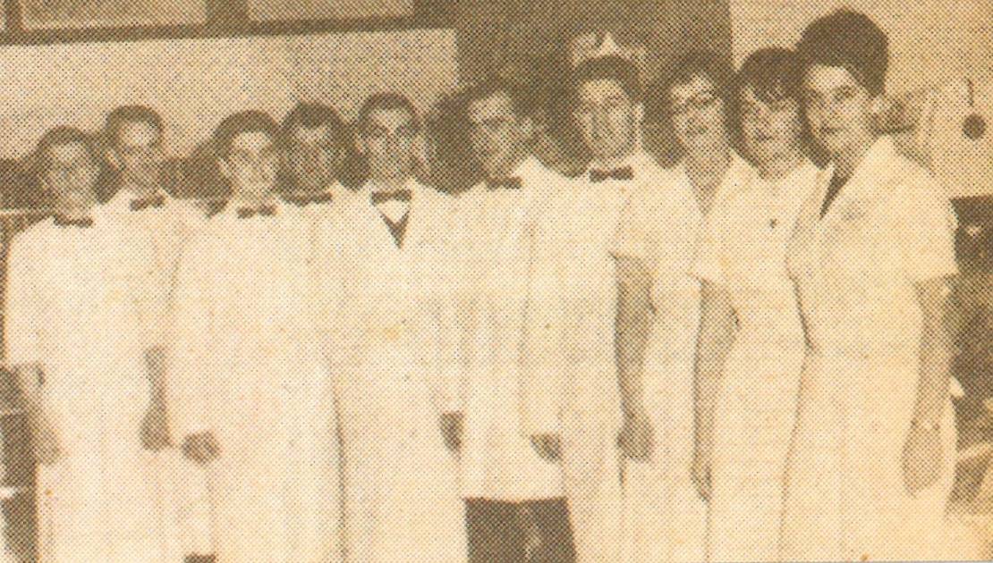 Une photo de l’équipe lors de l’ouverture du Magasin en 1964. (Photo de courtoisie)