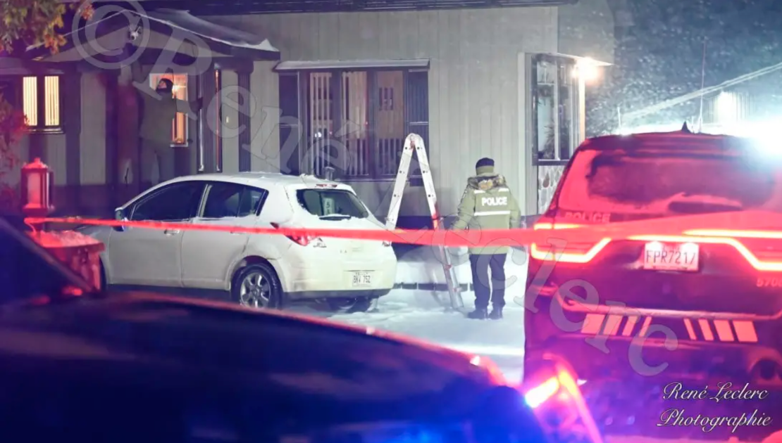 L’homme avait été retrouvé à l’extérieur du bâtiment à Cap-Saint-Ignace. Crédit photo : René Leclerc photographe d’Infocus Multimédia.