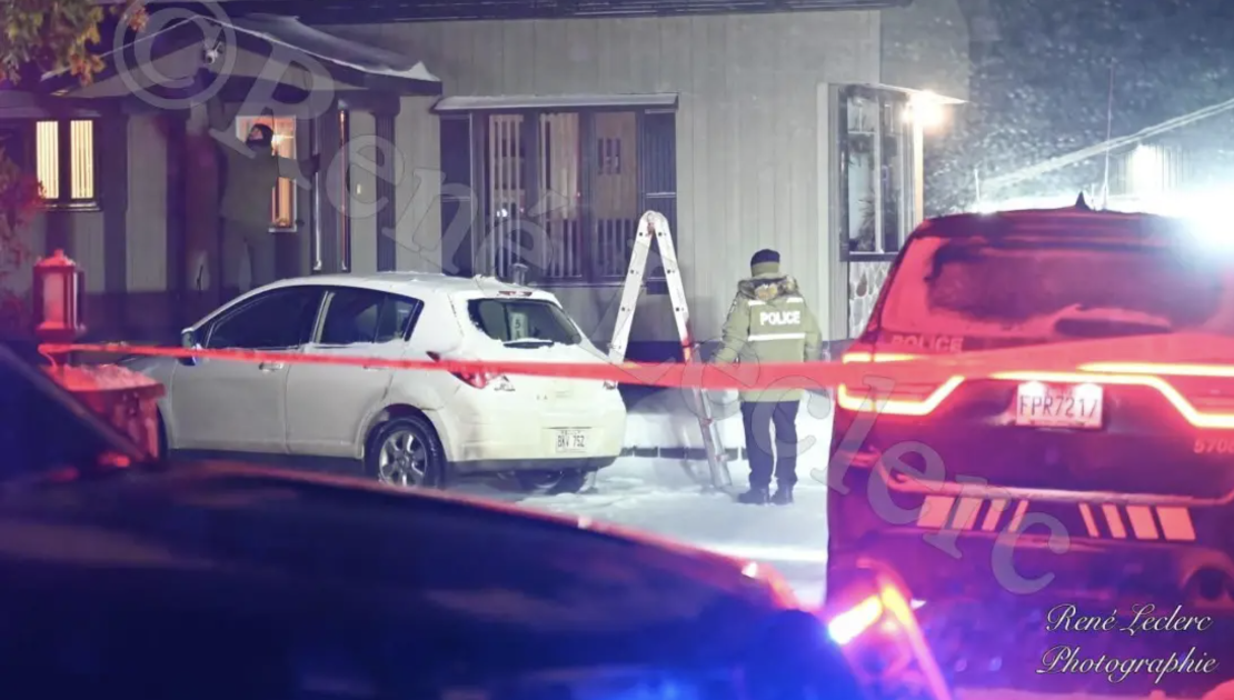 L’homme avait été retrouvé à l’extérieur du bâtiment à Cap-Saint-Ignace. Crédit photo : René Leclerc photographe d’Infocus Multimédia.