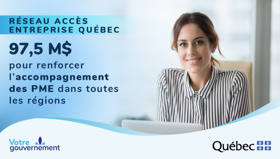 Réseau Accès entreprise Québec : 97,5 millions pour aider les entrepreneurs des régions