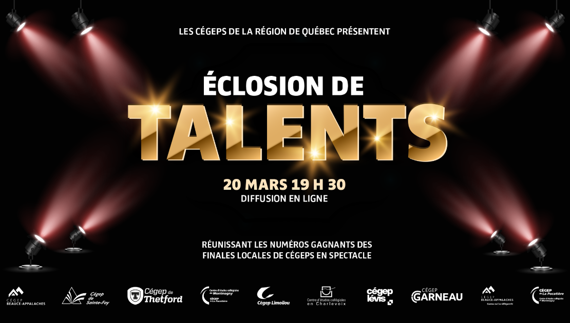 Éclosion de talents : 10 gagnants locaux de Cégep en spectacle en compétition