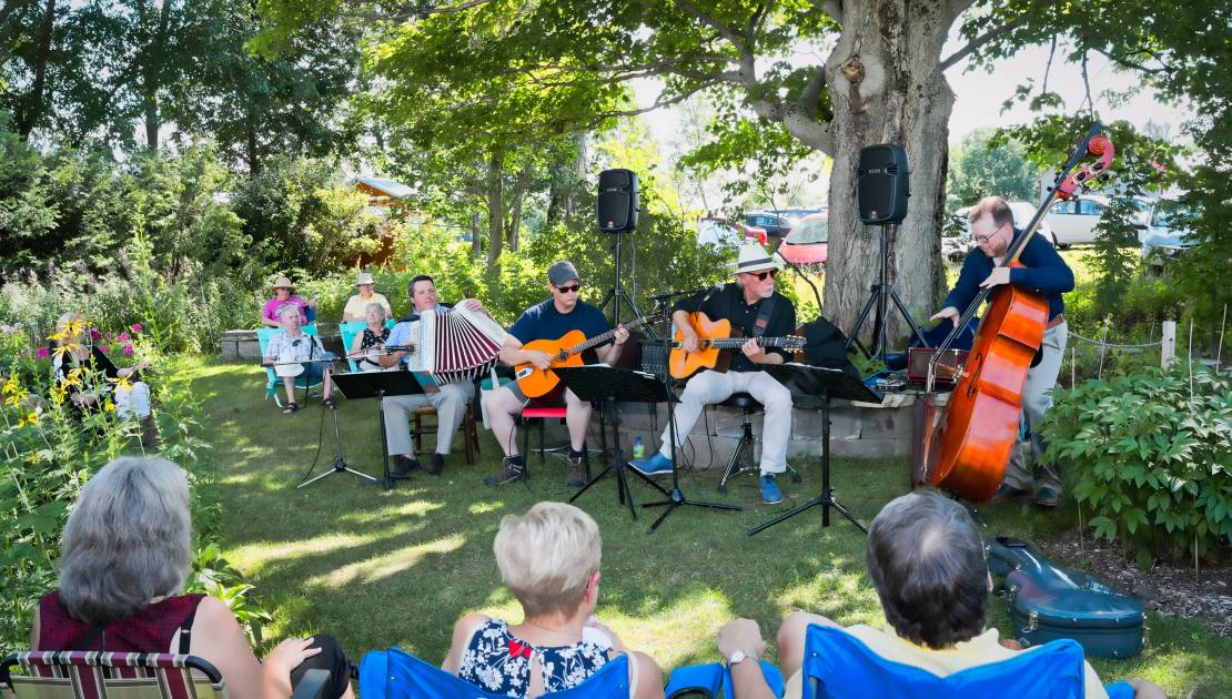 Concert dans les jardins. (Photo: Pierre Clouâtre)
