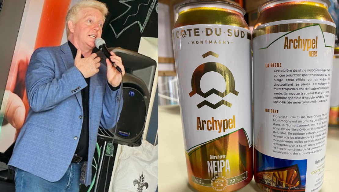 Donald « Archy » Beaudry célèbre un an à la barre de la Microbrasserie Côte-du-Sud avec une nouvelle bière